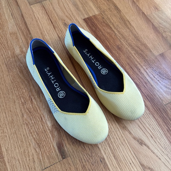 Rothy's Shoes - Rothy’s Yellow Lemon Round Toe Slip On Classic Ballet Flat Women’s Size 8